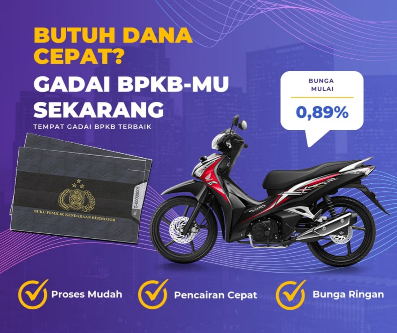 Pinjaman Dana Jaminan Bpkb Motor Honda NewSuprax125 Helmin Dapat Pinjaman Berapa? Seperti Ini Simulasinya